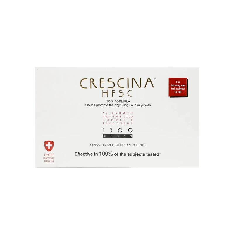 كريشينا علاج كامل للنساء تركيز 1300 ( إعادة نمو ) من لابو | Crescina Transdermic HFSC 1300 Woman 10+10 Vials