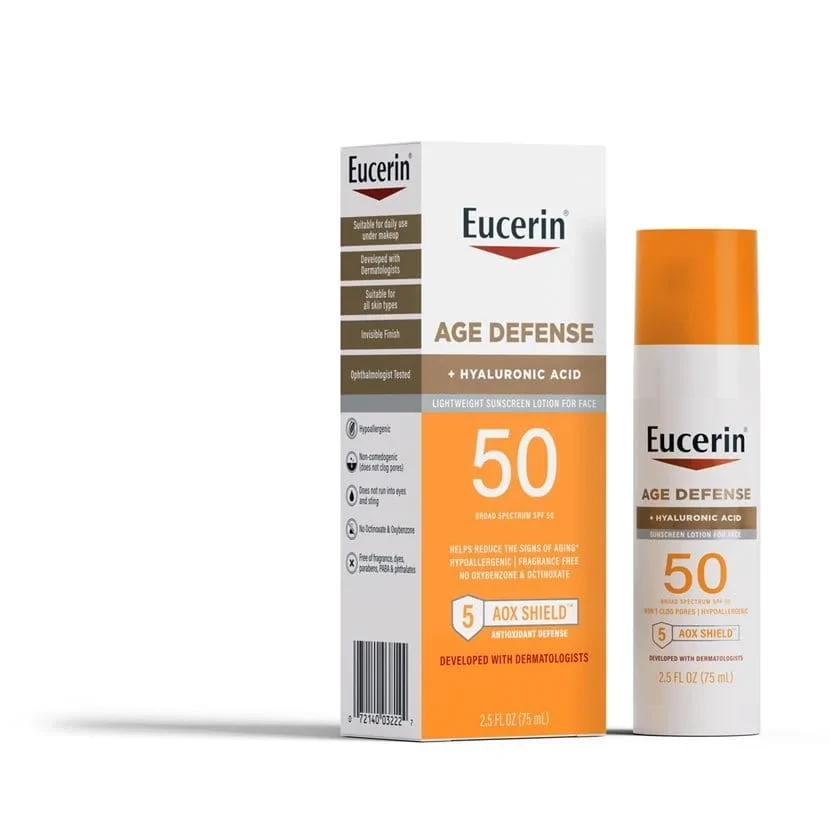 واقي الشمس محارب علامات الشيخوخة من يوسيرين | Age Defense SPF 50 Face Sunscreen