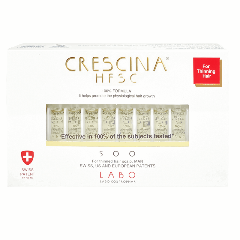 كريشينا لإصلاح الشعر للرجال تركيز 500 ( إعادة نمو ) من لابو | Crescina Transdermic HFSC 500 MAN 20 FL