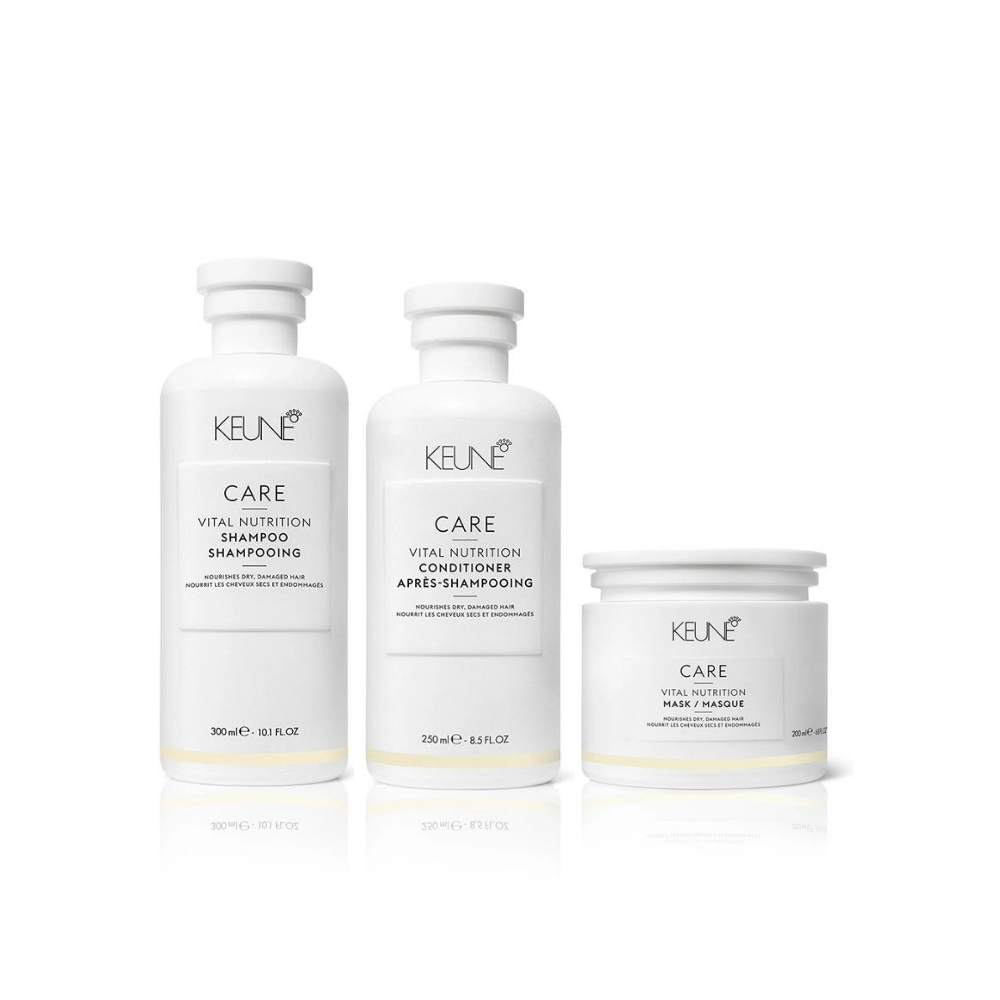 مجموعة معالج للشعر الجاف من كيون  | Keune Care Vital Nutrition Trio