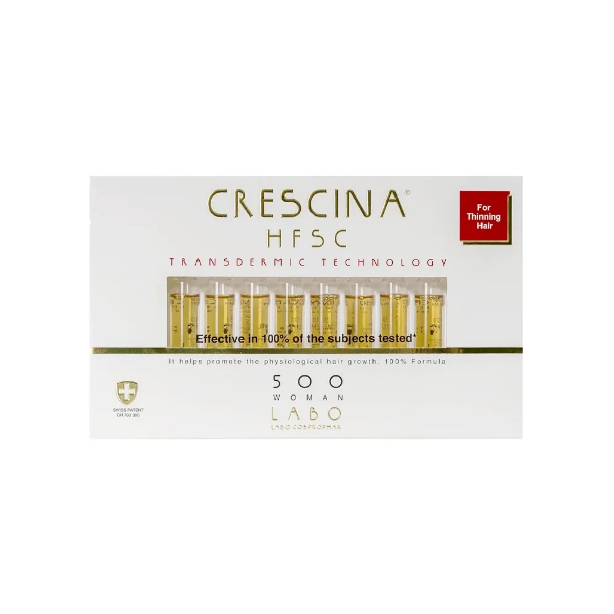 كريشينا لإصلاح الشعر للنساء تركيز 500 ( إعادة نمو ) من لابو | Crescina Transdermic HFSC 500 WOMAN 20 FL