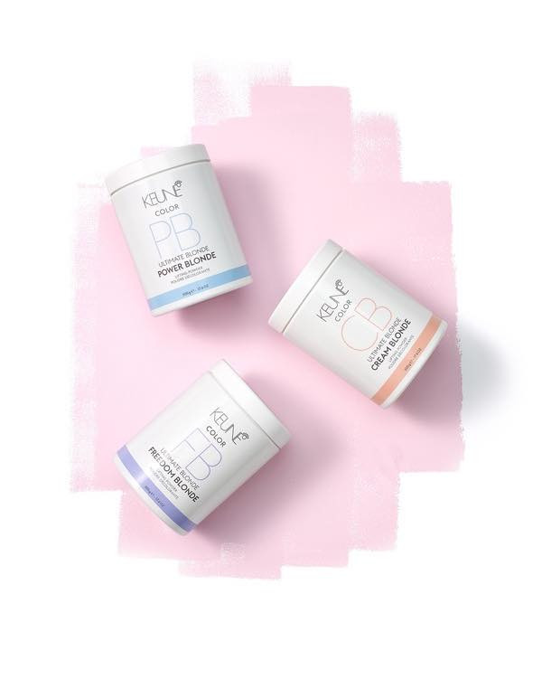 ميش بودرة كريمية . بودرة زرقاء .  بودرة عشبية من كيون  | KEUNE POWDER LIGHTERS