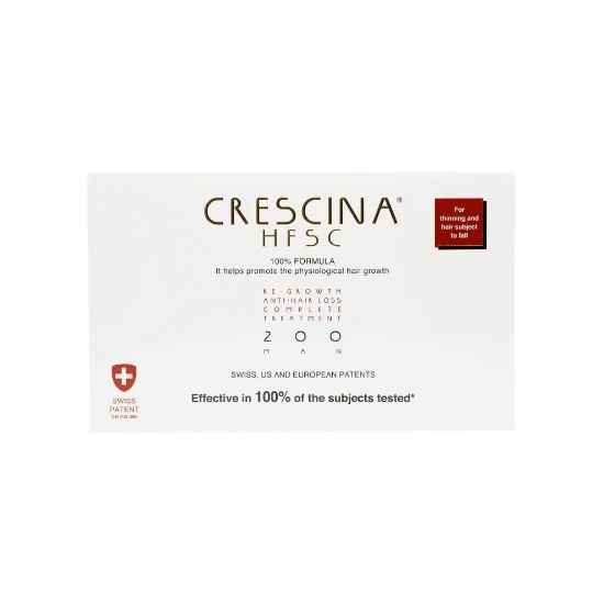 كريشينا علاج كامل للرجال تركيز 200 ( إعادة نمو ) من لابو | Crescina Transdermic HFSC 200 MAN 10+10 Vials