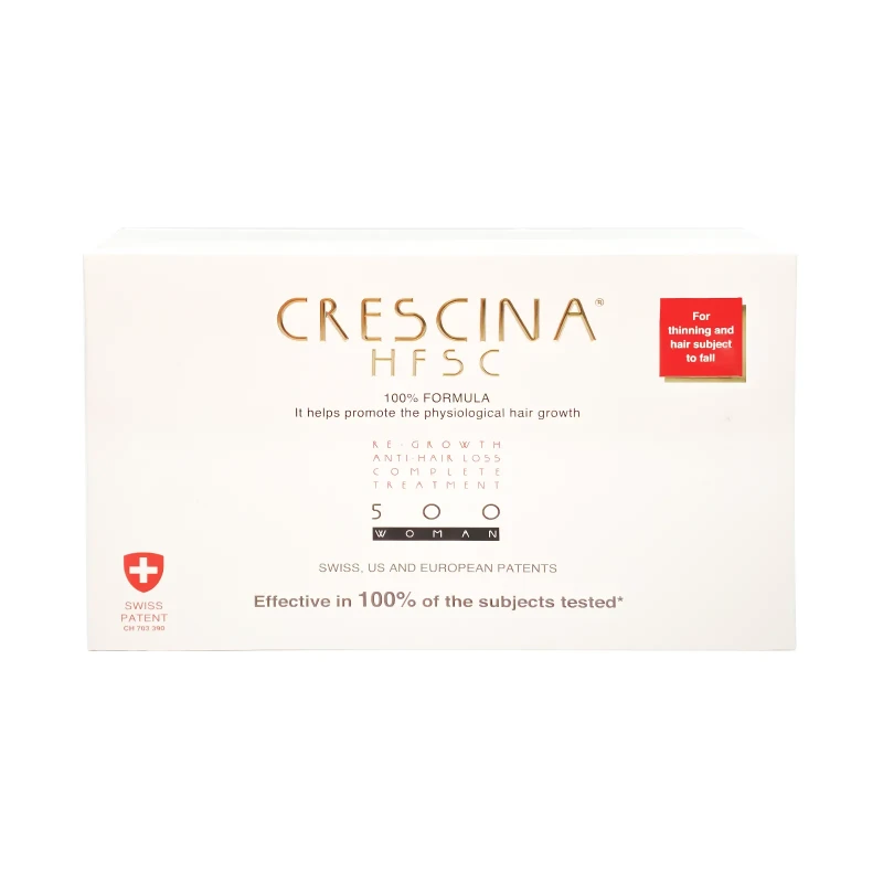 كريشينا علاج كامل للنساء تركيز 500 ( إعادة نمو ) من لابو | Crescina Transdermic HFSC 500 Woman 10+10 Vials