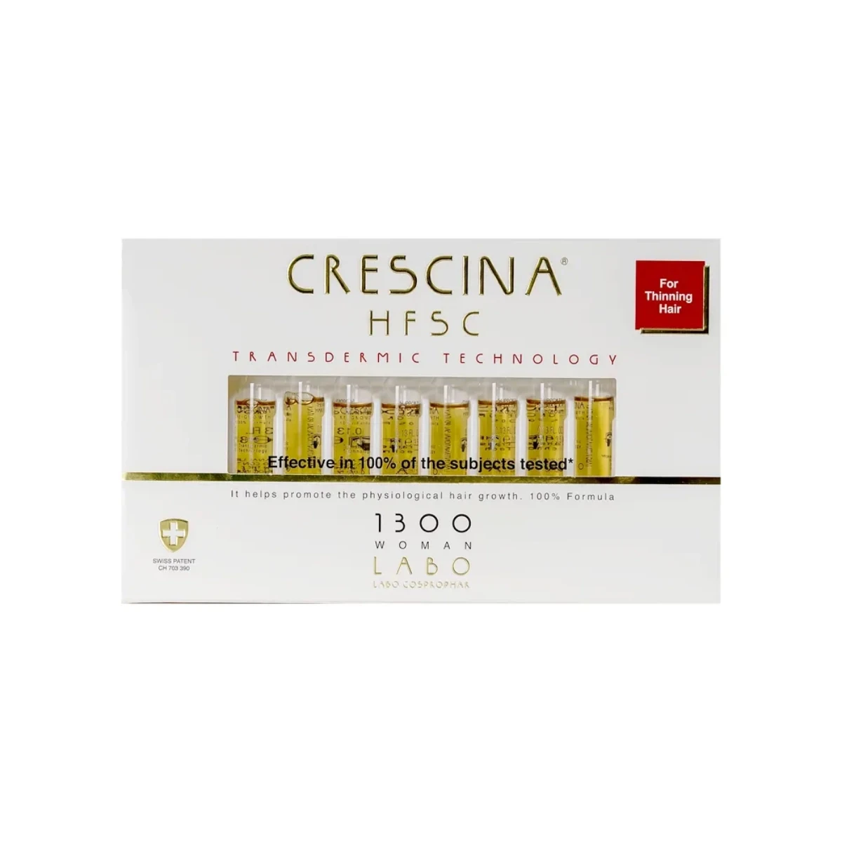 كريشينا لإصلاح الشعر للنساء تركيز 1300 ( إعادة نمو ) من لابو | Crescina Transdermic HFSC 1300 WOMAN 20 FL